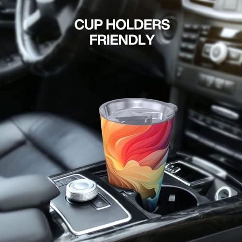 Colorful textures stainless steel vacuum coffee tumbler — photo 5