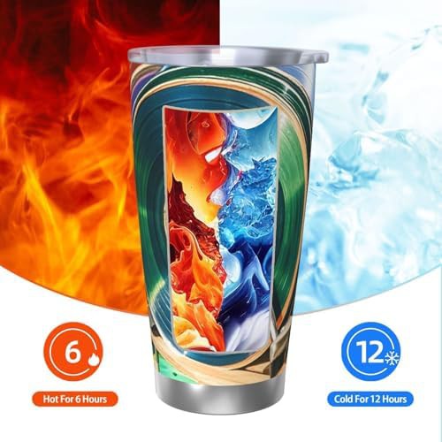 Vinyl Records Print 20 oz Coffee Tumbler — photo 3