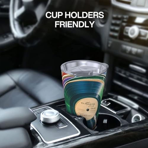 Vinyl Records Print 20 oz Coffee Tumbler — photo 5