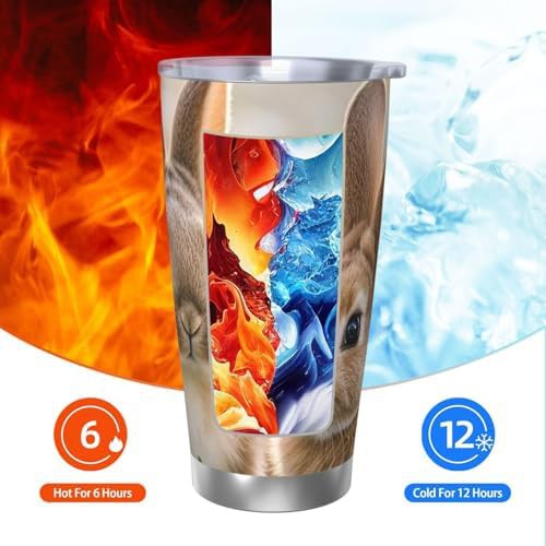 Two Little Cute Rabbits stainless steel tumbler — photo 3