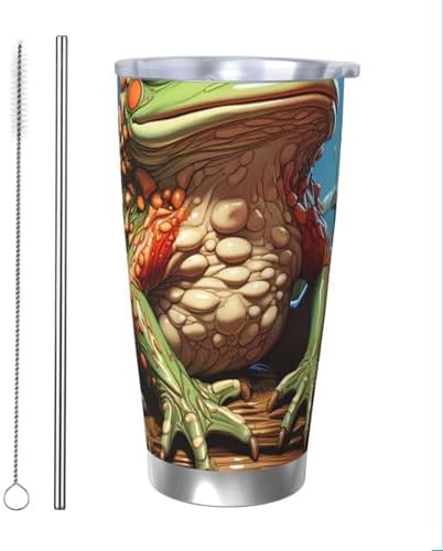 Cartoon Frog stainless steel vacuum tumbler