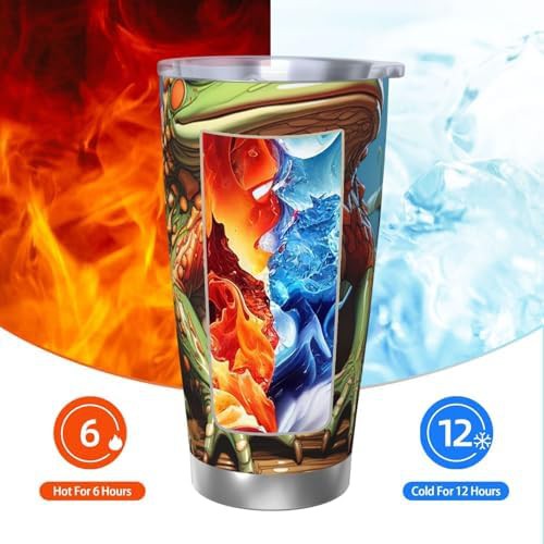Cartoon Frog stainless steel vacuum tumbler — photo 4