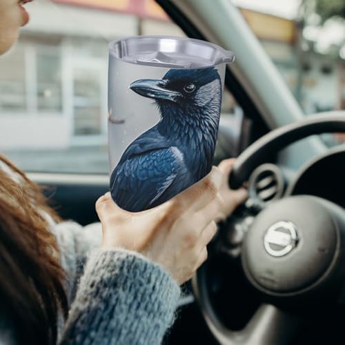 Black Crow Birds stainless steel vacuum tumbler — photo 4