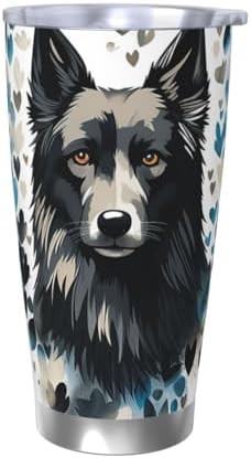 Puppy surrounded by love stainless steel tumbler