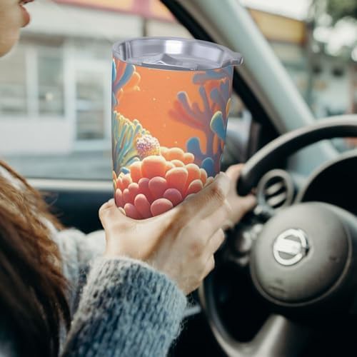 Coral stainless steel vacuum tumbler — photo 4