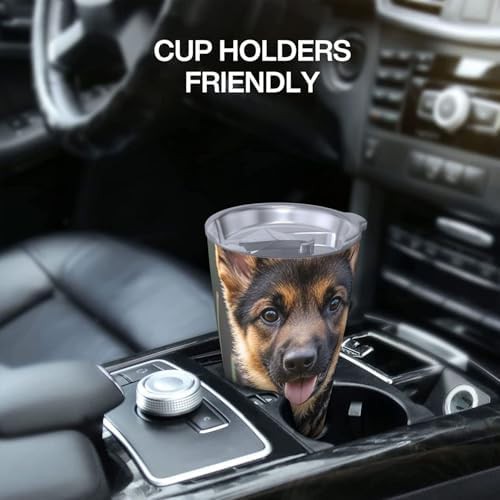 German Shepherd Puppy stainless steel vacuum tumbler — photo 5