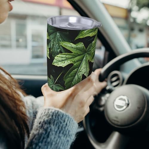 Green Leaves Pattern stainless steel vacuum tumbler — photo 5