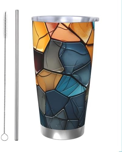 Fragments stainless steel vacuum tumbler