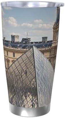 Louvre Museum in Paris stainless steel tumbler