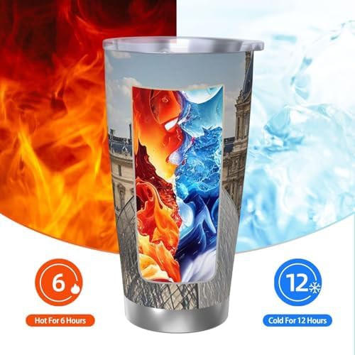 Louvre Museum in Paris stainless steel tumbler — photo 3