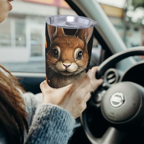 Rabbit with Mushrooms stainless steel tumbler — photo 5