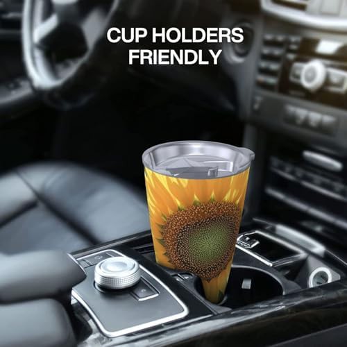Sun flower stainless steel vacuum tumbler — photo 5