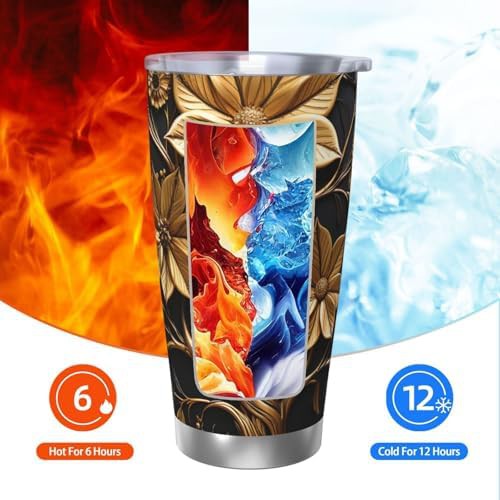 HQaxsfQxnr 20 oz Tumbler Stainless Steel Vacuum Coffee Tumbler with steel-hqaxsfqxnr-tumbler-stainless — photo 3