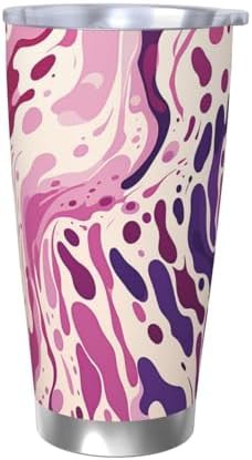 Purple and Pink Pattern stainless steel tumbler
