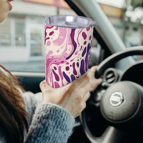 Purple and Pink Pattern stainless steel tumbler — photo 4