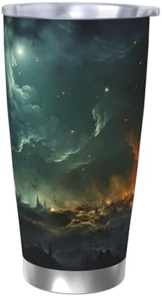 Outer space stainless steel vacuum tumbler