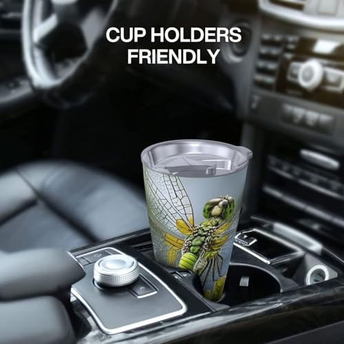 Jewel dragonfly stainless steel vacuum tumbler — photo 5