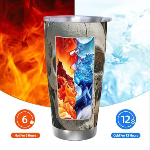 Skulls stainless steel vacuum tumbler — photo 4