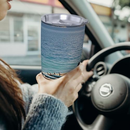 Boat on The Ocean stainless steel vacuum tumbler — photo 5
