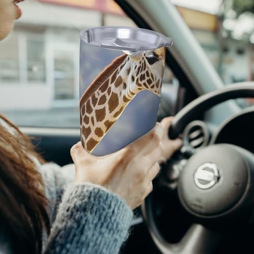 Giraffe pattern stainless steel vacuum coffee tumbler — photo 4