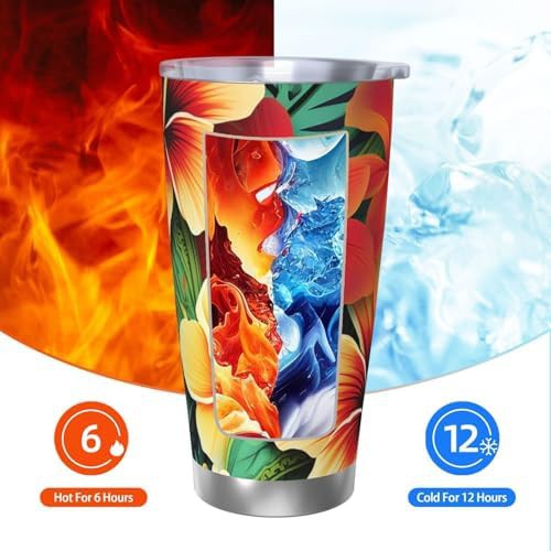 Hawaiian Style Print pattern stainless steel tumbler — photo 4