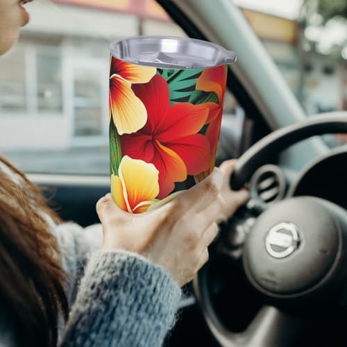 Hawaiian Style Print pattern stainless steel tumbler — photo 5