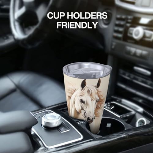 Horse image stainless steel vacuum coffee tumbler — photo 5