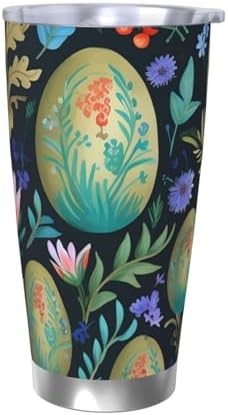 Easter pattern stainless steel vacuum tumbler
