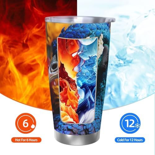 Peacock head stainless steel vacuum tumbler — photo 3