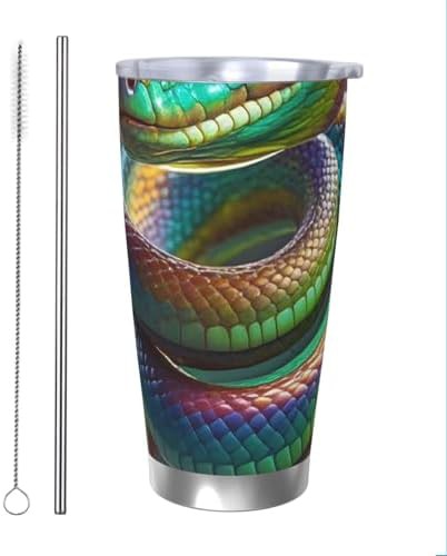 3D Snake stainless steel vacuum tumbler