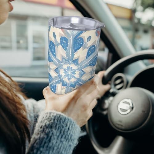 Christmas snowflake stainless steel vacuum tumbler — photo 4