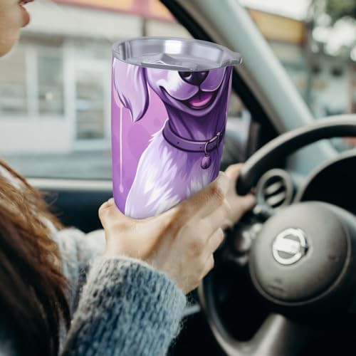 Purple dog stainless steel vacuum tumbler — photo 4