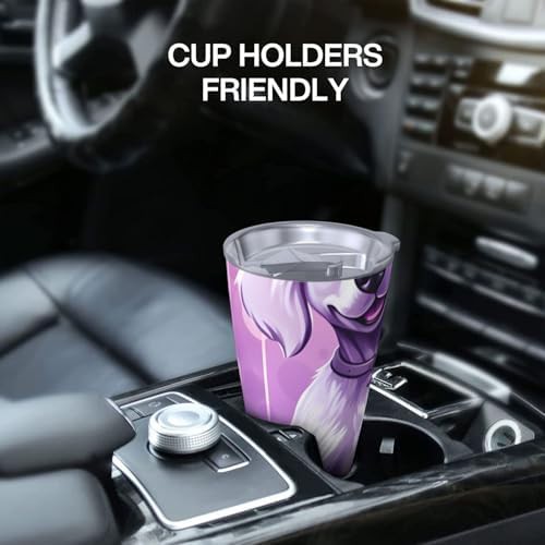 Purple dog stainless steel vacuum tumbler — photo 5
