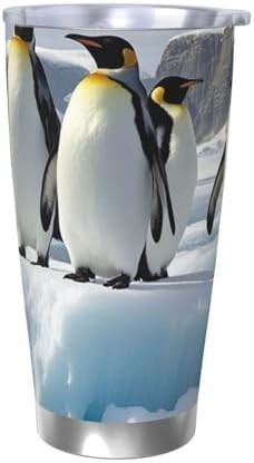 Penguins On The Iceberg stainless steel tumbler