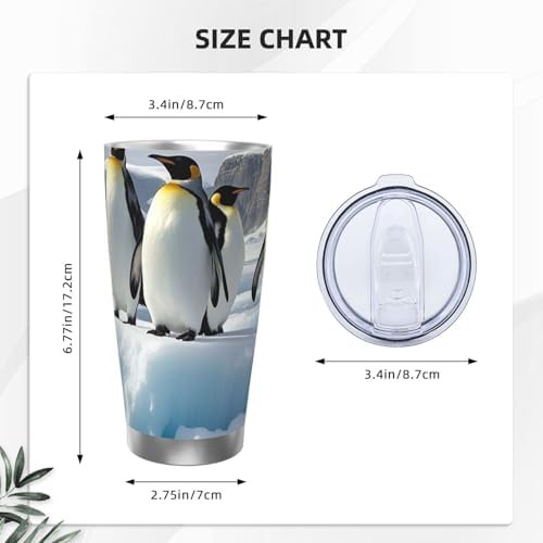 Penguins On The Iceberg stainless steel tumbler — photo 2