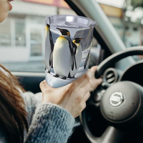 Penguins On The Iceberg stainless steel tumbler — photo 4