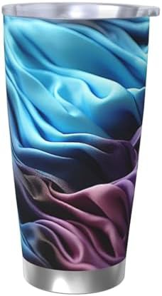 Gradient fabric stainless steel vacuum tumbler