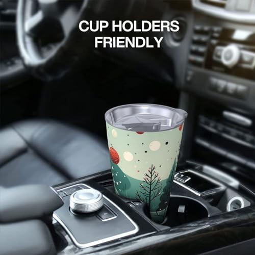 Hawthorn and tree stainless steel vacuum coffee tumbler — photo 5