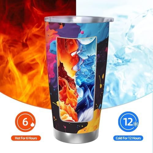 Mottled color stainless steel vacuum tumbler — photo 3