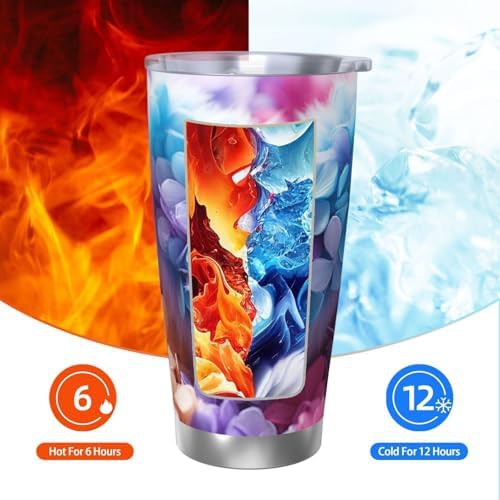 Heart made of flowers stainless steel tumbler — photo 3