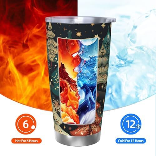 Christmas pattern stainless steel vacuum coffee tumbler — photo 4