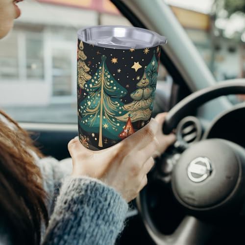 Christmas pattern stainless steel vacuum coffee tumbler — photo 5