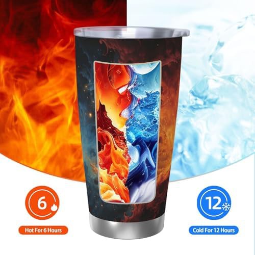 Nebula image stainless steel vacuum tumbler — photo 3