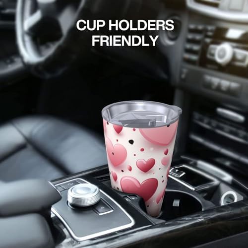 Heart shaped pattern stainless steel vacuum coffee tumbler — photo 5
