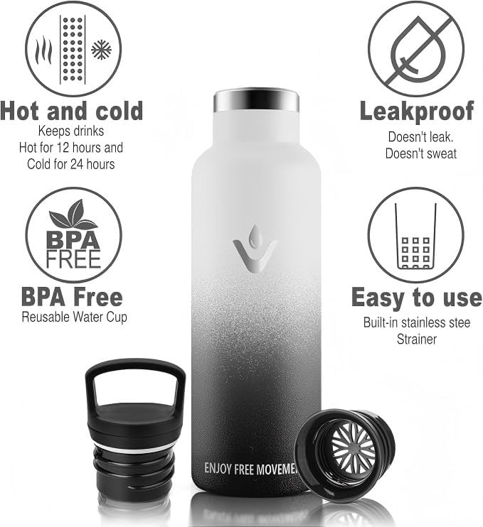 Insulated flask with straw 1 litre — photo 5