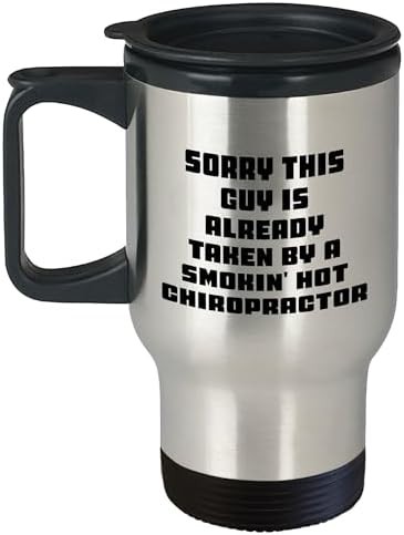 Chiropractor quote stainless steel travel mug for men