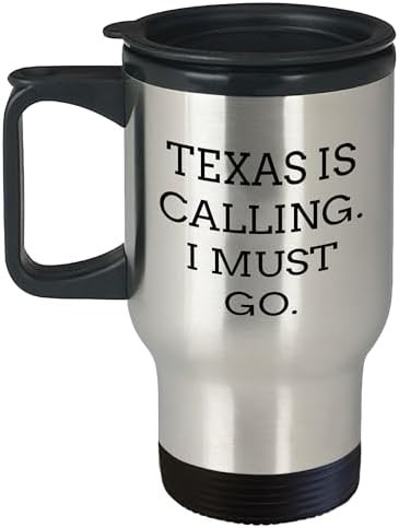 Texas is calling inspirational travel mug