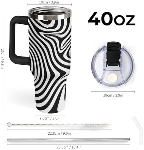 Black Vacuum Tumbler with Whirlpool Illusion — photo 3