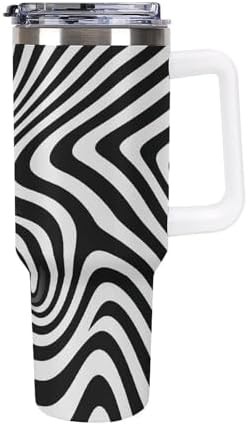 White Vacuum Cup with Whirlpool Illusion