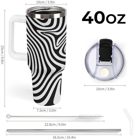 White Vacuum Cup with Whirlpool Illusion — photo 3